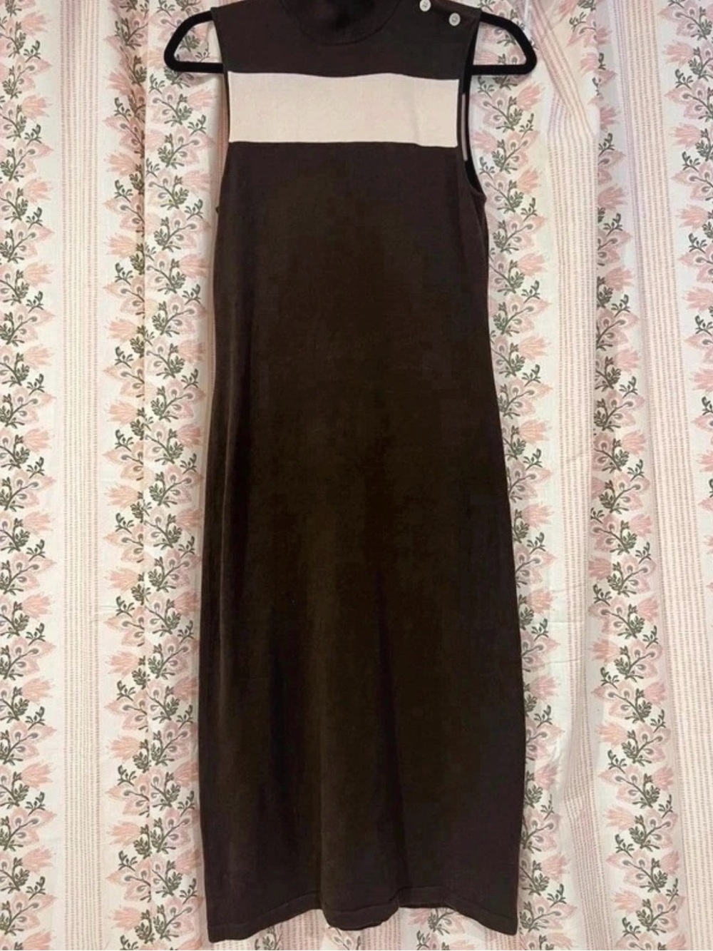 Lauren Ralph Lauren Silk Blend Colorblock Sleeveless Knit Midi Sheath Dress XS
